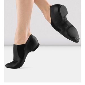 Ladies leather elasta jazz bootie !!